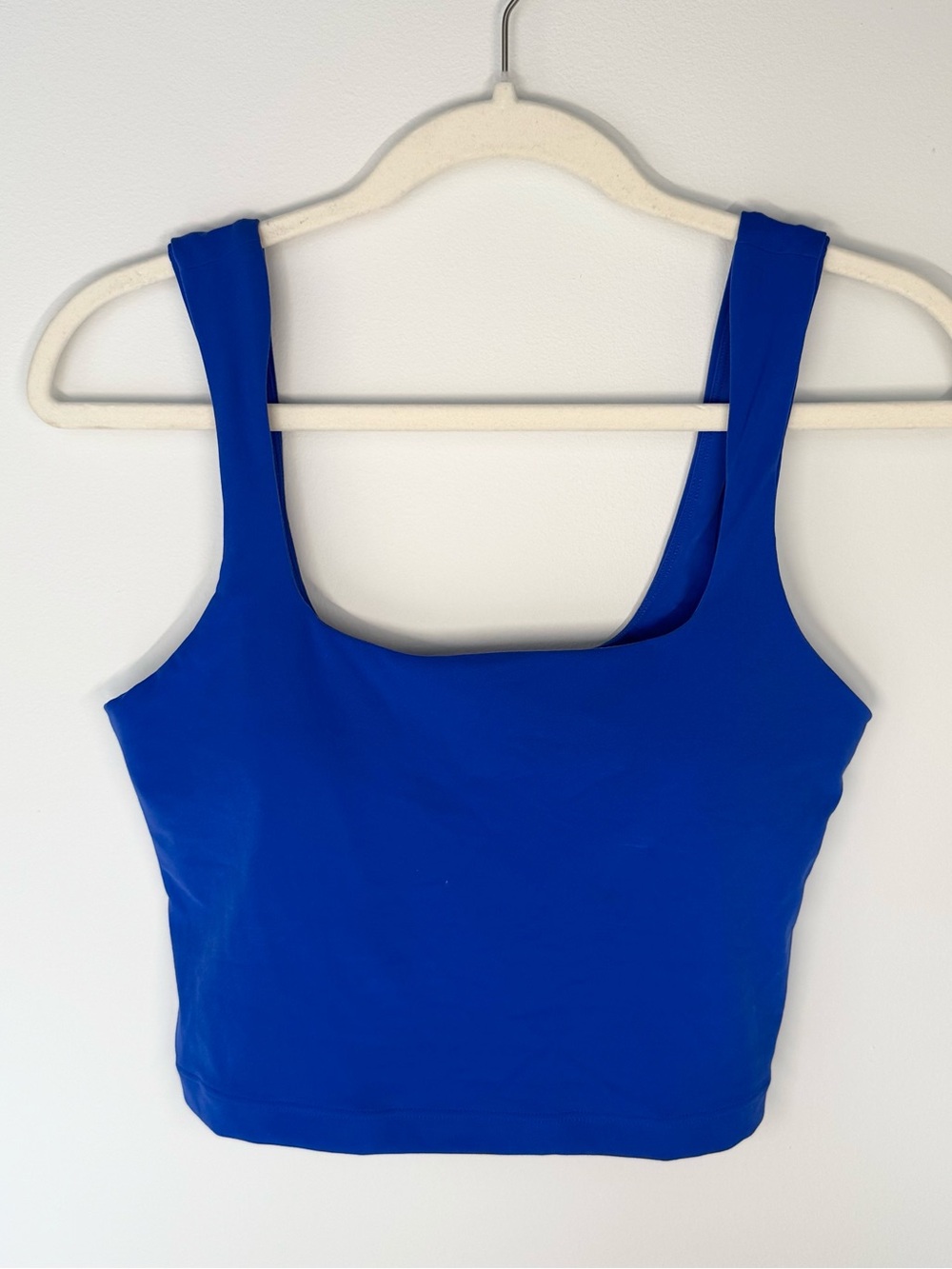 Athleta Transcend Royal Blue Crop Sports Bra Tank